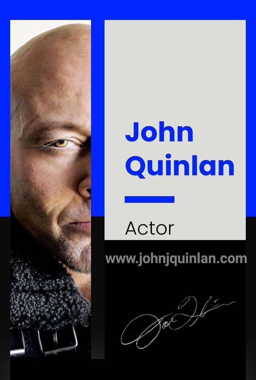 Actor & Model John J. Quinlan Signed Promo 2020 #JohnQuinlan #JohnJQuinlan