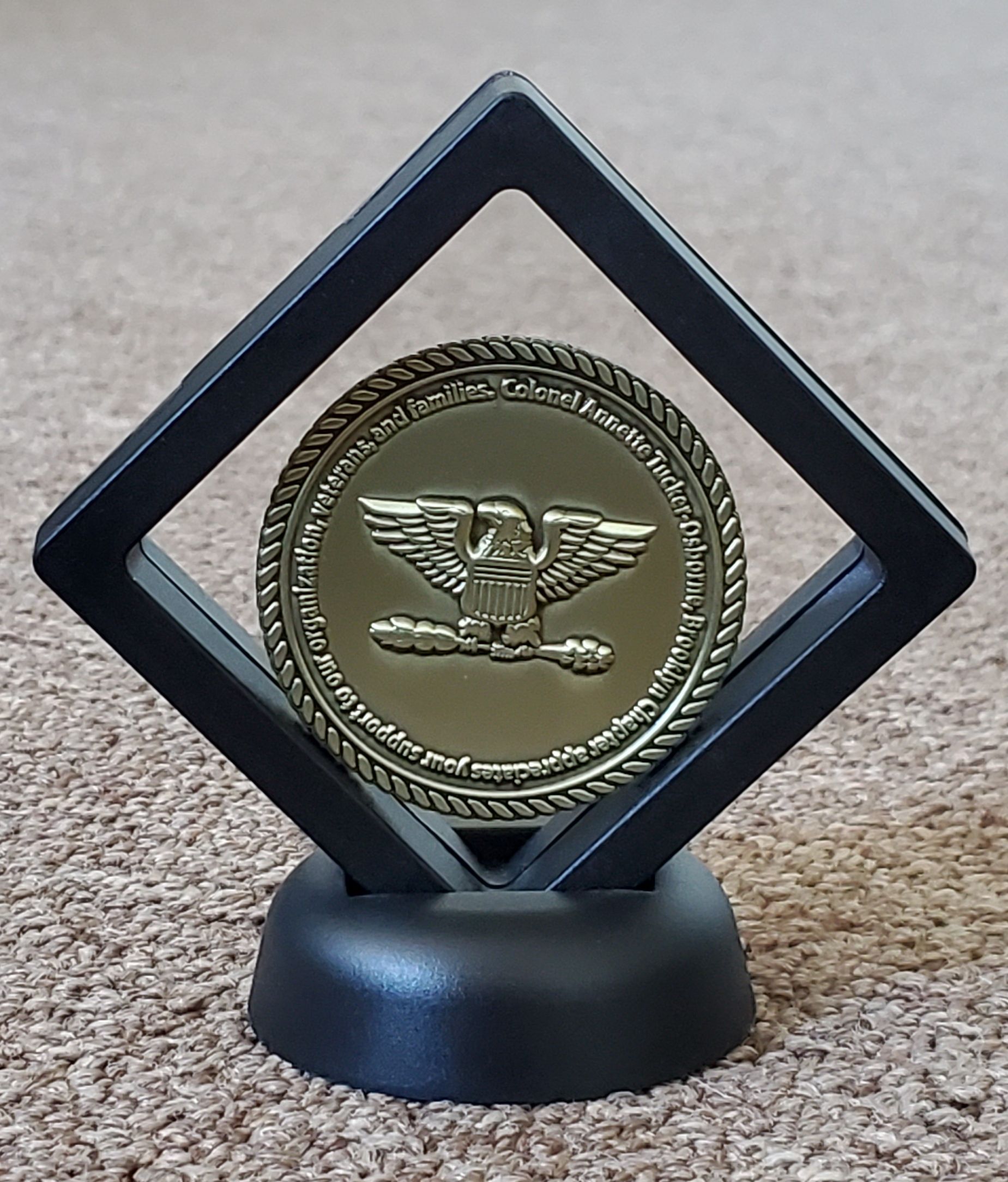 Actor John  Joseph Quinlan Challnge Coin Award 2019 #JohnJQuinlan #JohnQuinlan