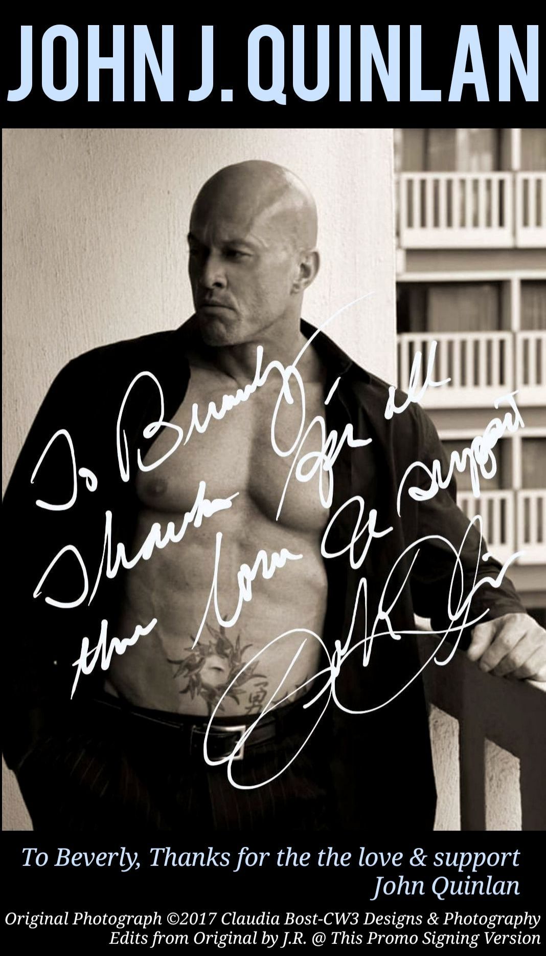 Actor Model John J. Quinlan Signed Autograph 5-2019 #JohnJQuinlan