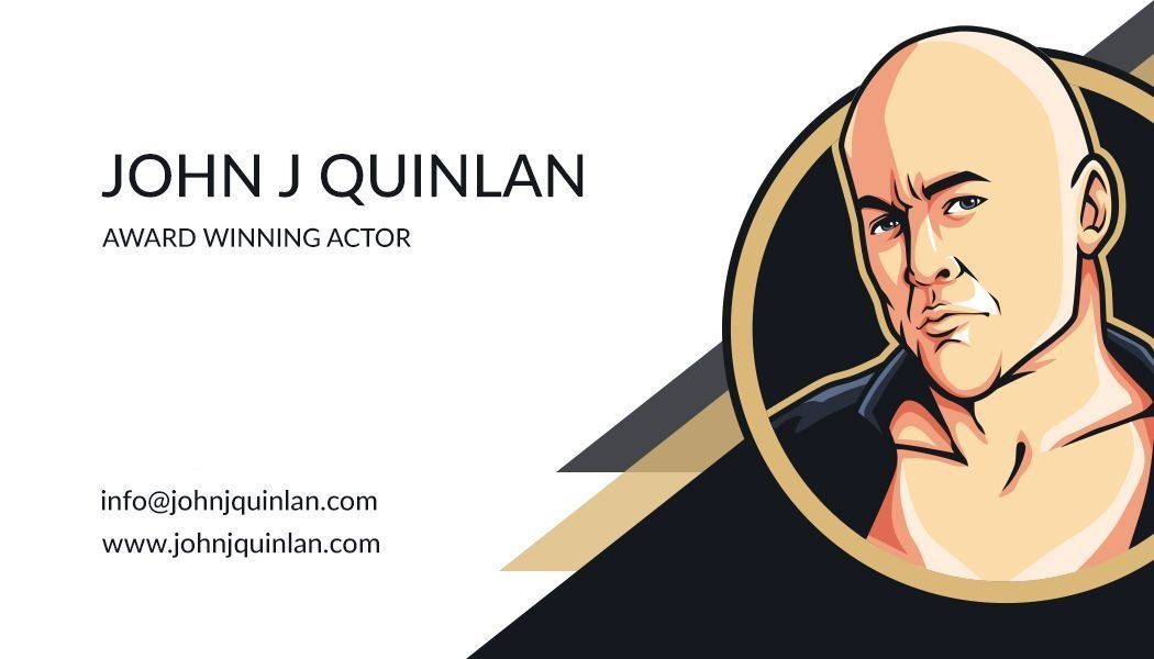 Award Winning Actor John J. Quinlan Business Card 5-2019 #JohnJQuinlan