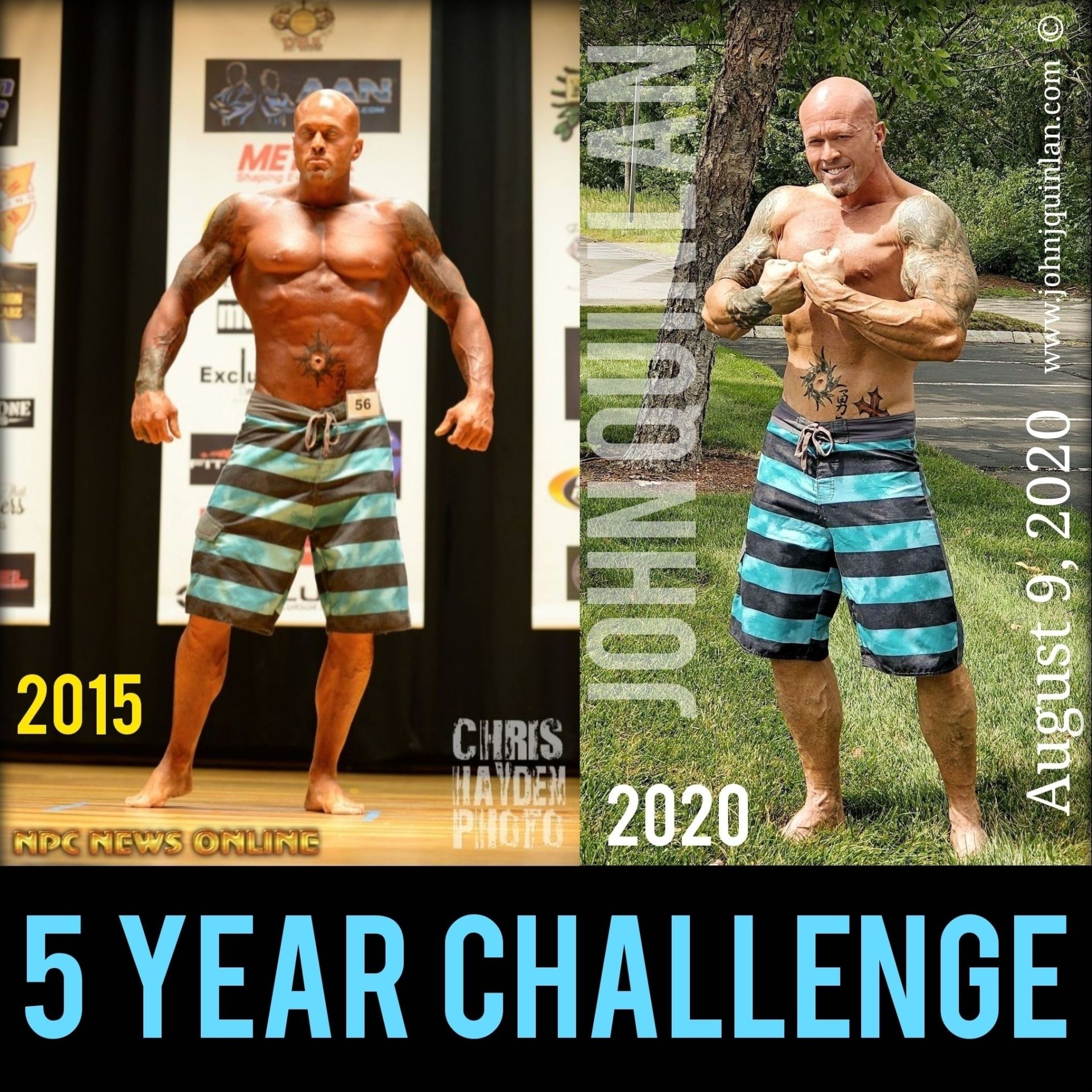 John J. Quinlan 5 Year Challenge Fitness Physique 8-9-2020 #JohnQuinlan #JohnJQuinlan