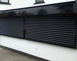 galvanised steel shutter