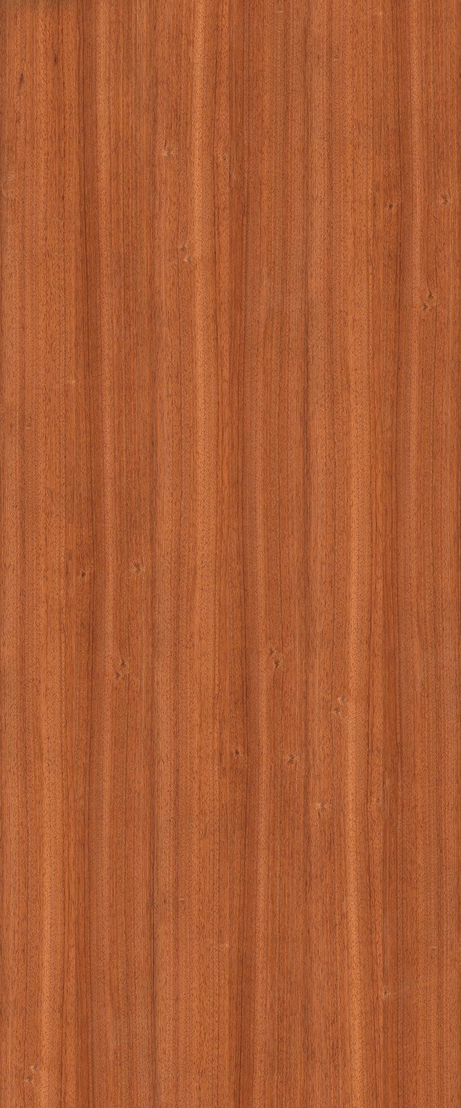Close-up of a wood grain pattern, showcasing vertical, reddish-brown streaks with subtle variations in color and texture.