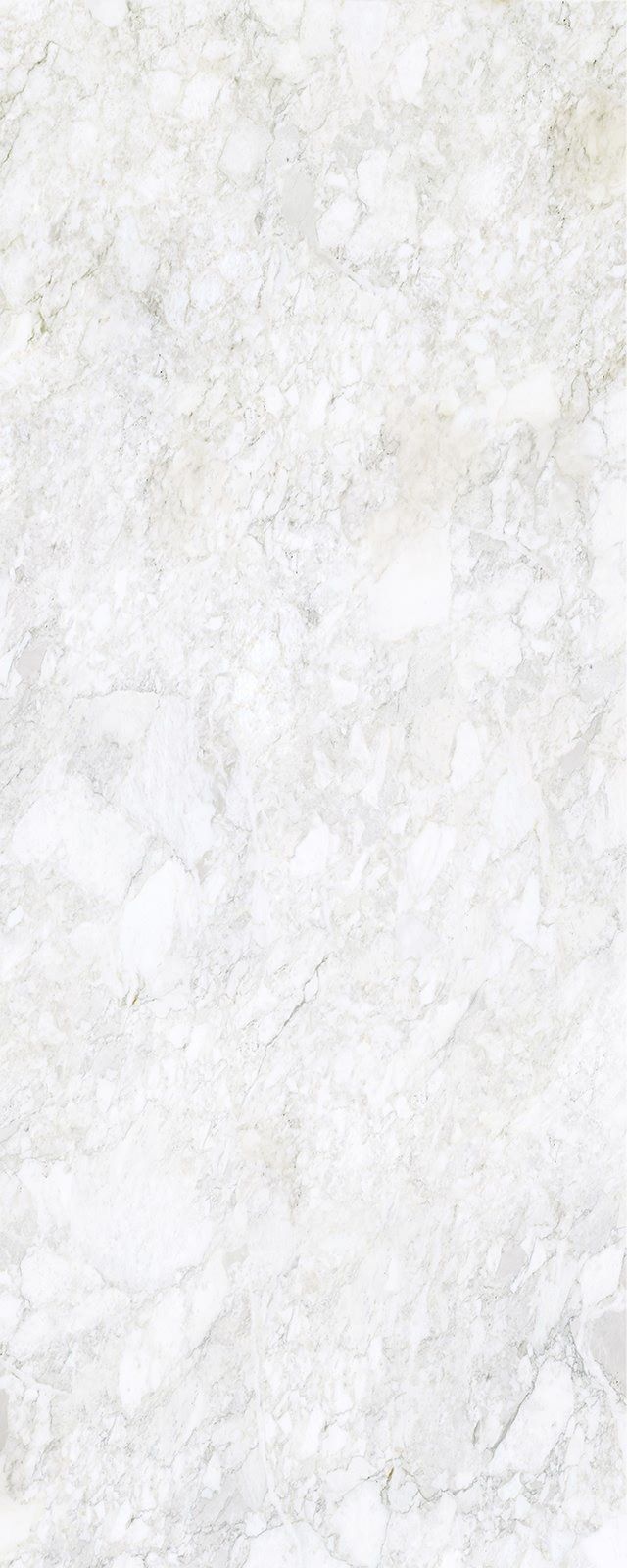 White marble surface with subtle gray veining.
