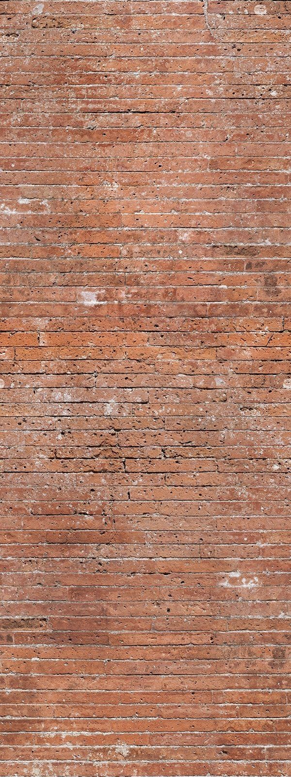 Red brick wall texture. Horizontal lines, variations in color.