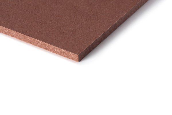 Brown rectangular sheet on white background.