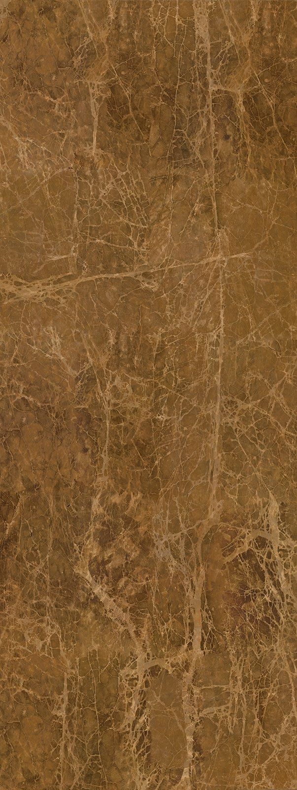 Brown marble-like surface with fine, light-colored veining and texture.