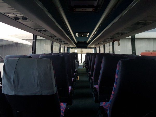charter bus interior