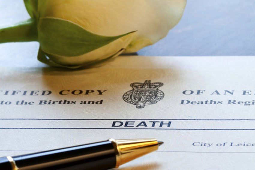 Death certificate
