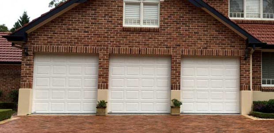 White garage doors