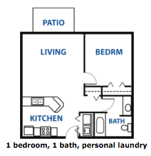 Maria Place Apartments 1-Bed 1-Bath