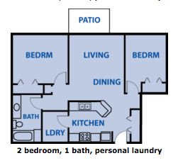 Maria Place Apartments 2-Bed 1-Bath