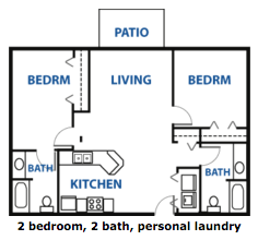 Vincent Marie 2-Bedroom, 2-Bath