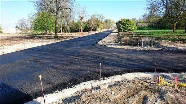 finished tarmac junction of pennefathers and ramsden road