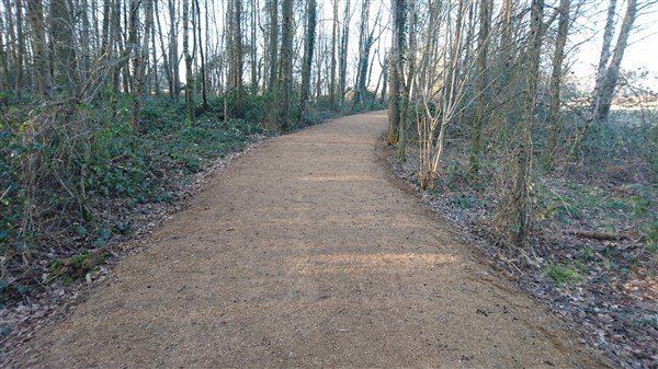 berewood multi use greenway footpath self binding gravel berewood