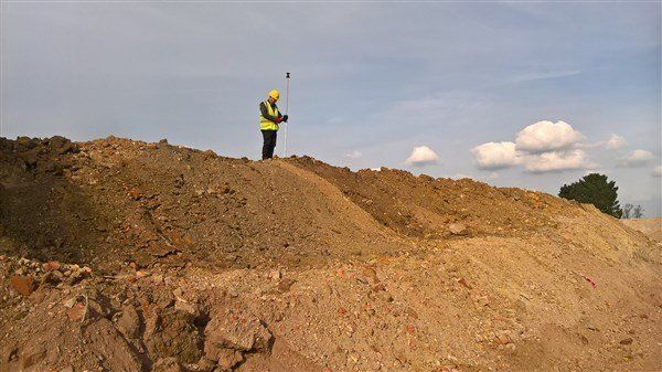 dave doing stockpile survey stockpile survey thanks to vince harris