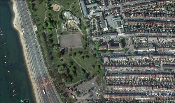 google earth image of gruniesen road pump station