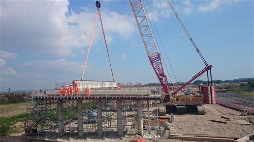 first beam going on at bnrr bognor regis hochtief kelly formwork