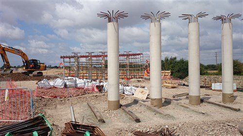 columns and crossheads at bnrr