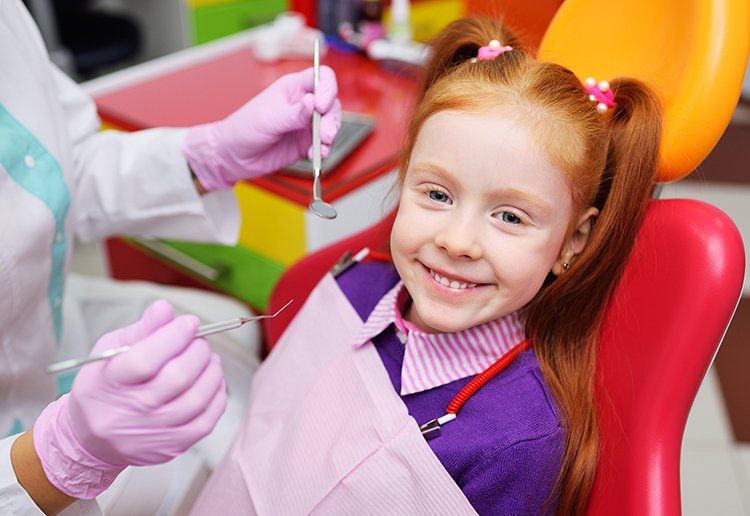 Child Sitting on Dental Chair — Liberty, MO — Triplett Dental