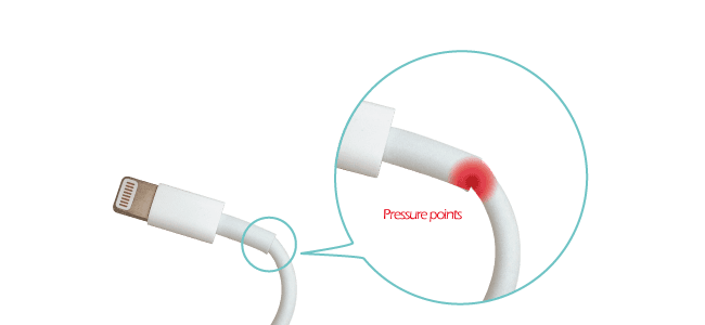 With No Strain Relief For Movement Cords Break