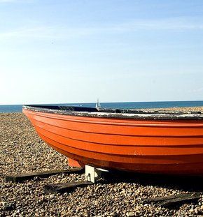 boat on the seashore