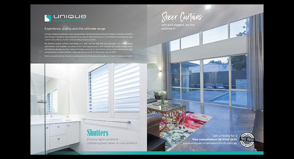 Unique Curtains press ad