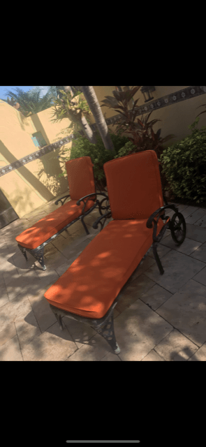Orange Patio Cushions — Pompano Beach, FL — Anthony Interiors