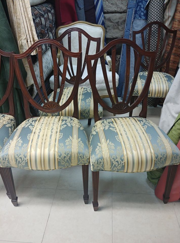 Armchair With floral and Stripes Design — Pompano Beach, FL — Anthony Interiors