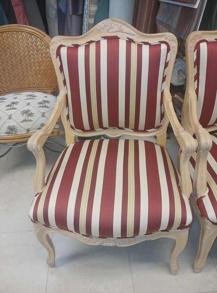 Armchair With Stripe Design — Pompano Beach, FL — Anthony Interiors
