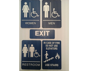 ADA signs — Nameplates in Everett, WA