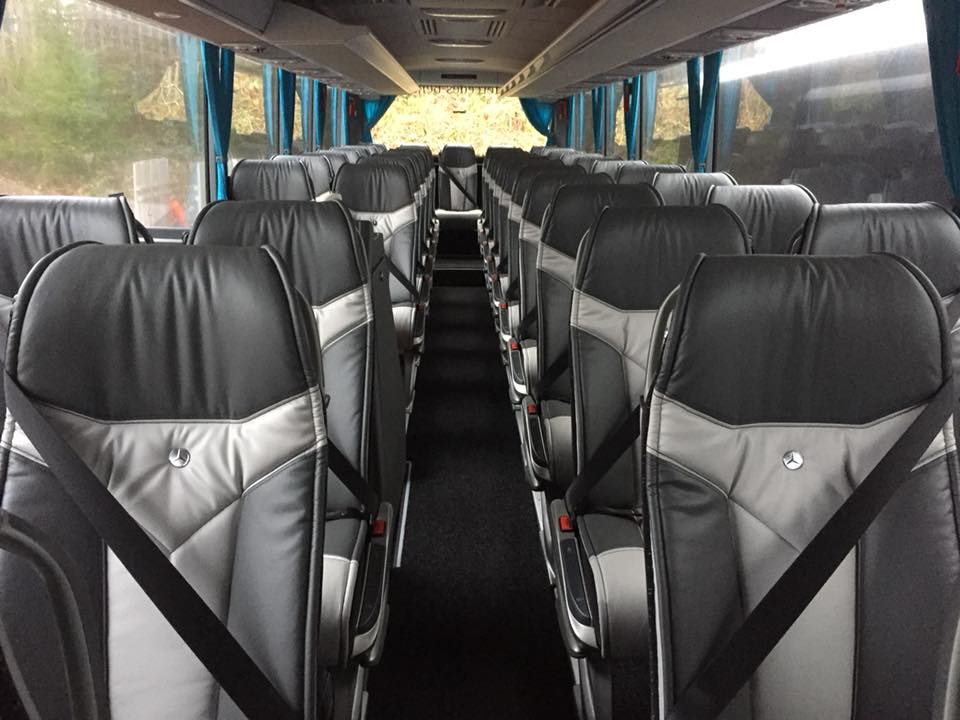 Comfortable coach seats