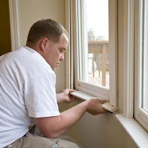 damaged windows being analysed
