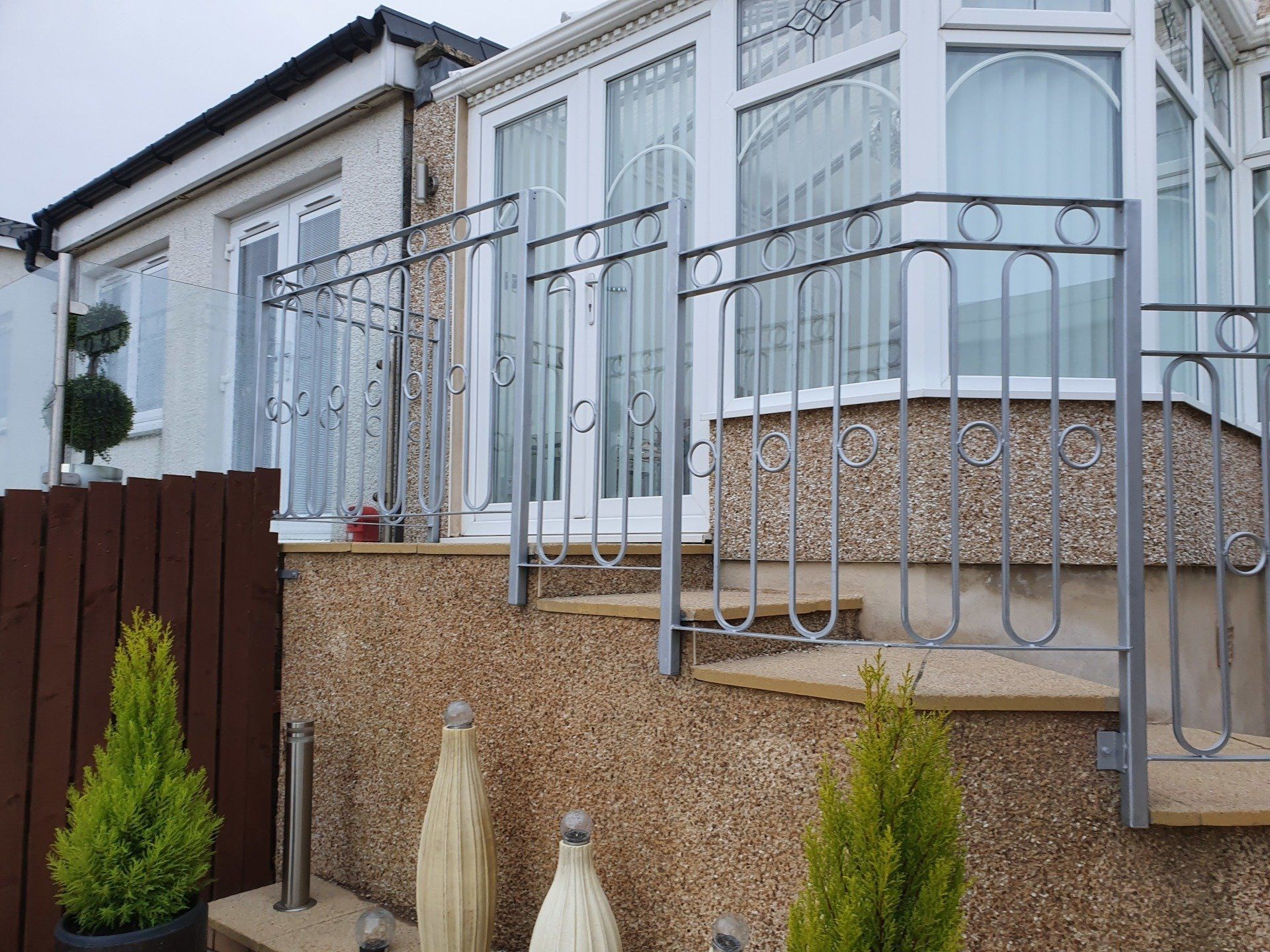 Metal railings