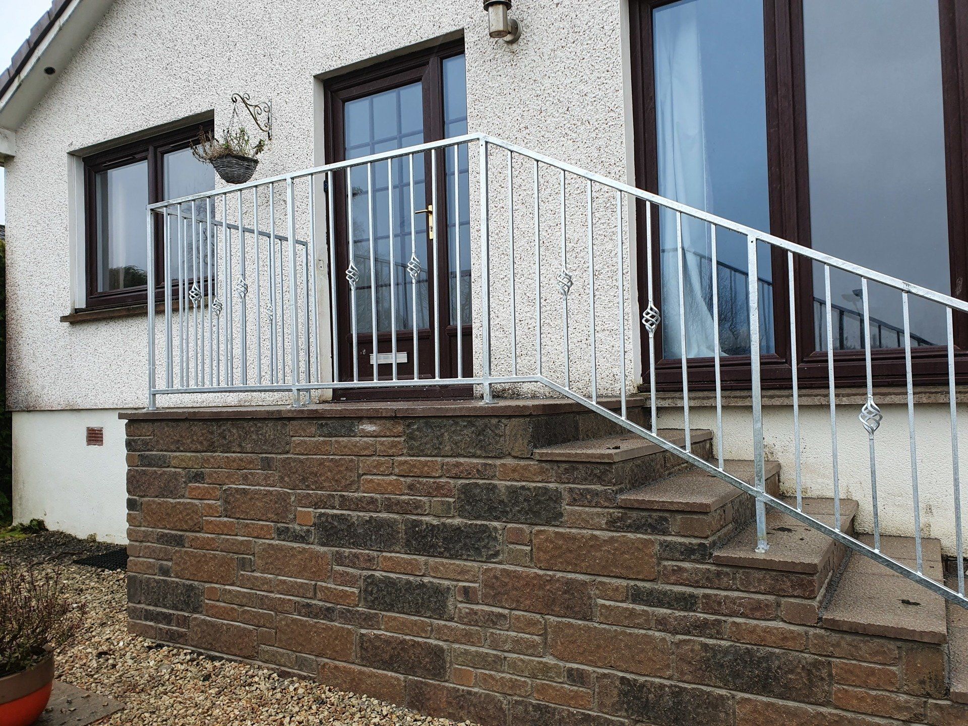 Metal railings