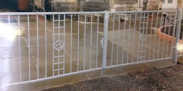 white fence