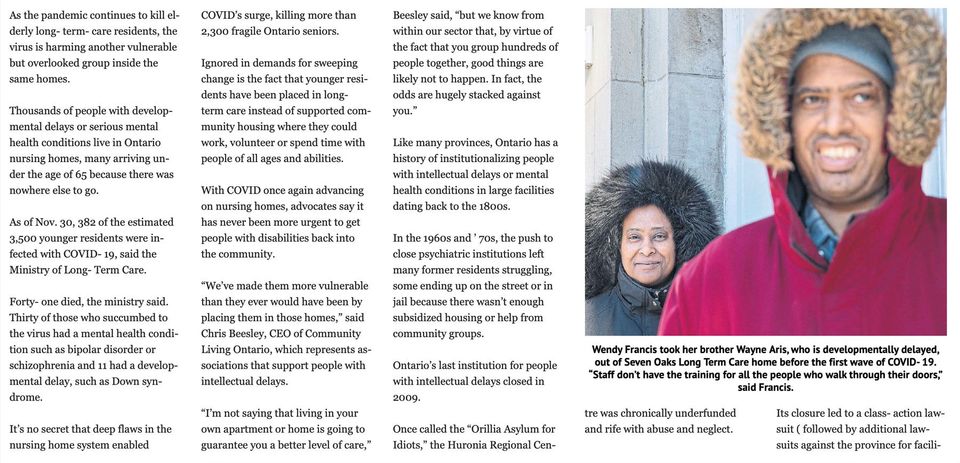 Overlooked residents feel impact of crisis in LTC homes Overlooked residents feel impact of crisis in LTC homes