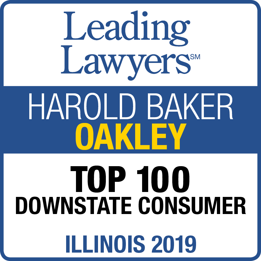 Leading lawyers harold baker oakley top 100 downstate consumer illinois 2019