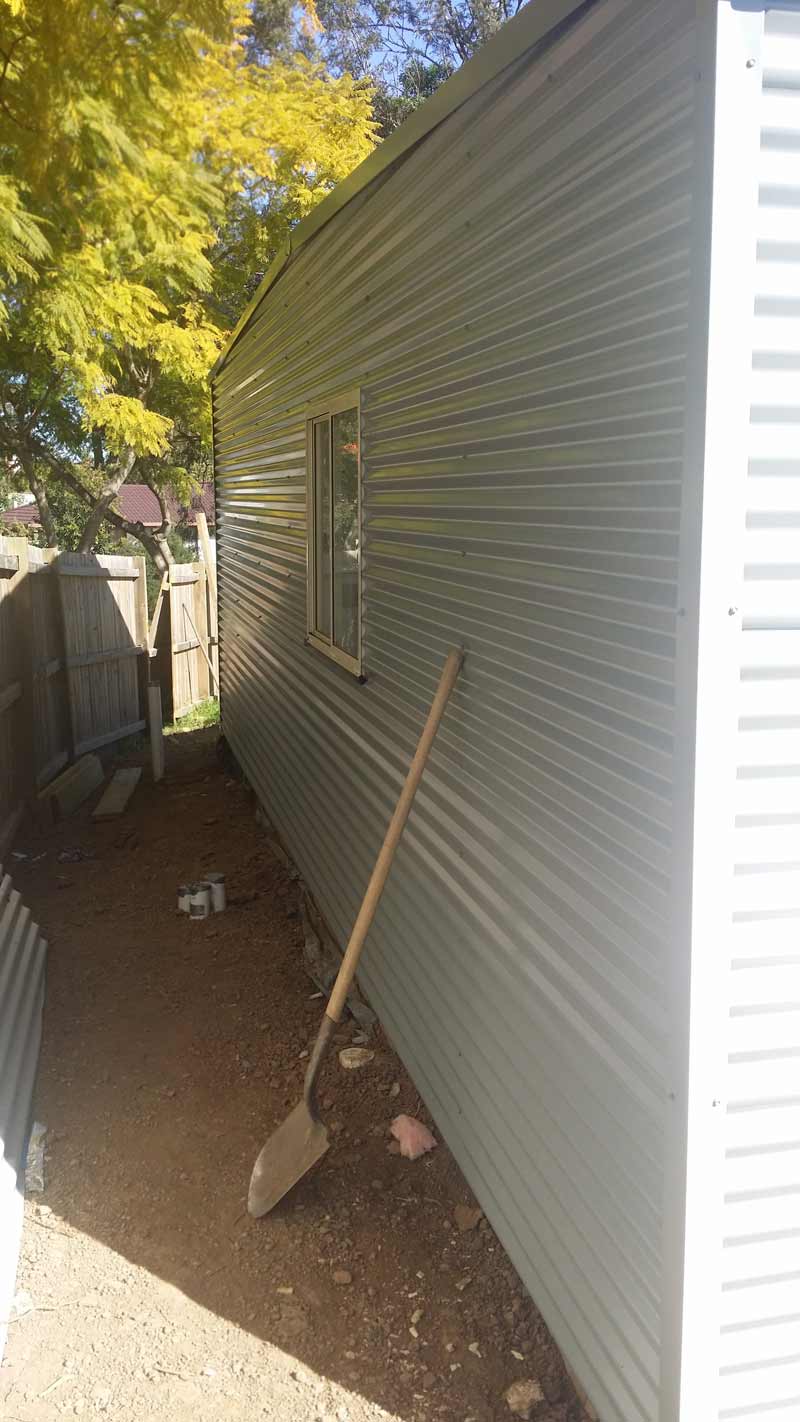 white pod exterior