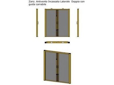 Antivento 50 incasso laterale doppia guida carrabile