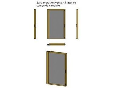 Antivento da 45 laterale guida carrabile