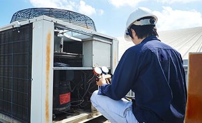 Man Testing MAchine - Heating And Air Conditioning In Belle Haven, VA Man Testing MAchine - Heating And Air Conditioning In Belle Haven, VA