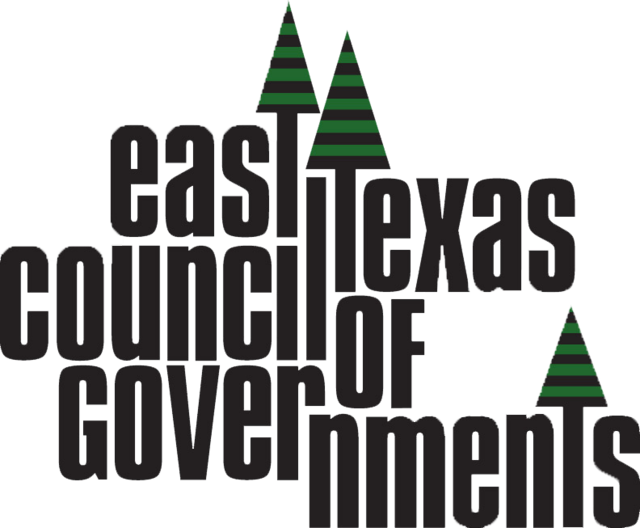 A logo for the east texas council of governments