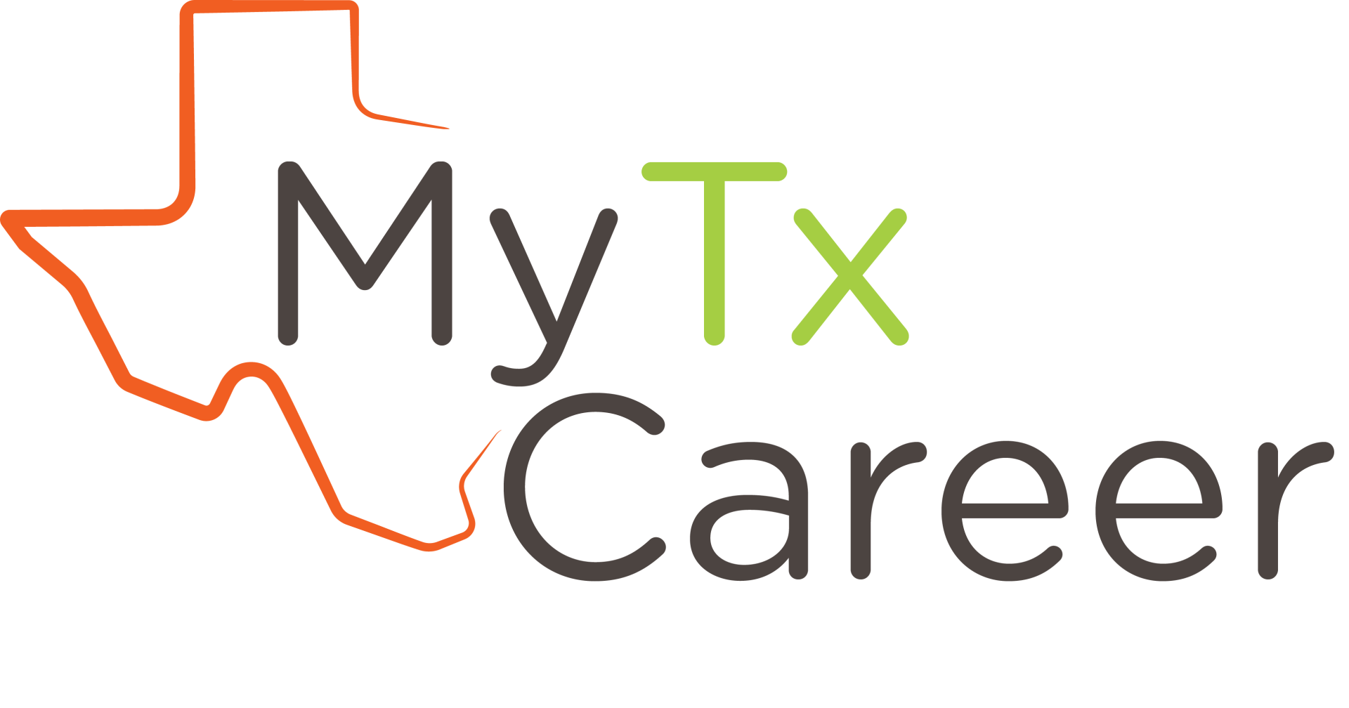 A logo for my texas career with a texas star on it.