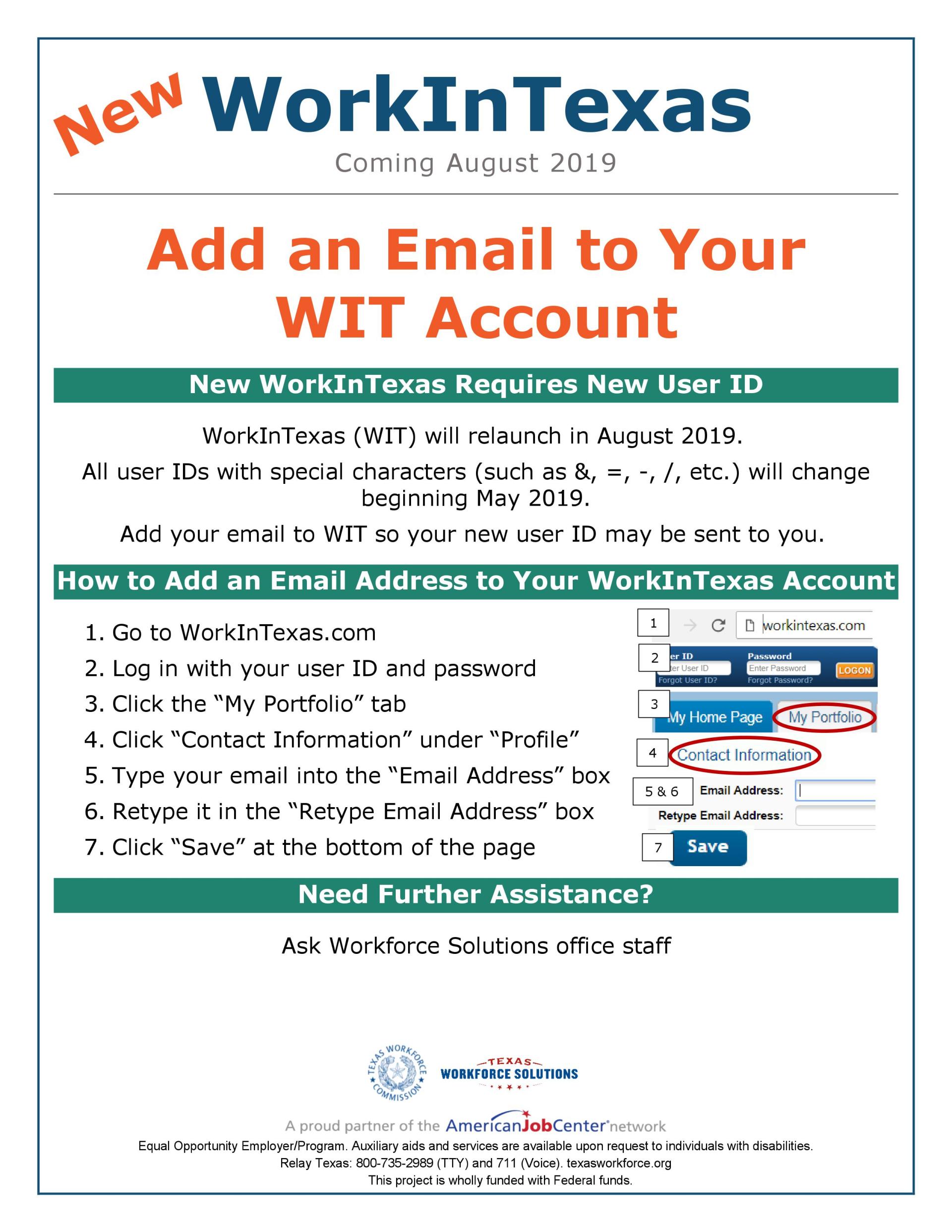 A poster that says `` add an email to your wit account ''