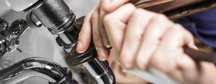 Pipes being tightened