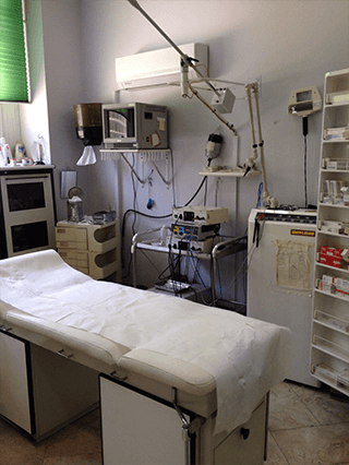 stanza per visita dermatologica