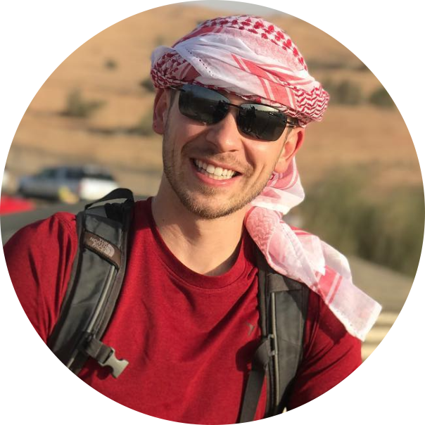 dan crownover, third generation ceo, texas nameplate, wearing head wrap, sun glasses, backpack