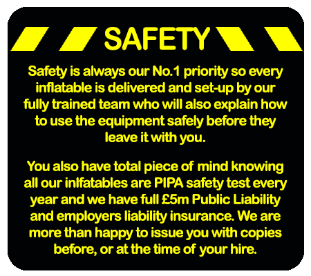 Safety First for any Bouncy Castle Hire Safety is very important to Koncept Bouncy castles