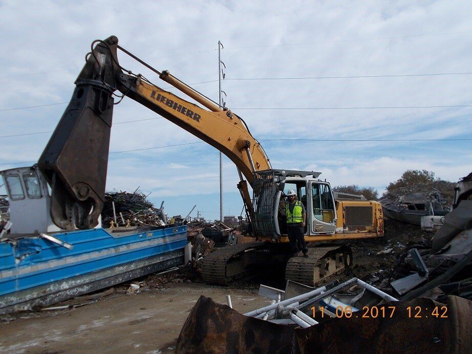 Backhoe — Norfolk, VA — Gutterman Iron & Metal Corp.